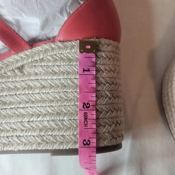 MICHAEL Michael Kors Serena Wedge Espadrille Sandals Color Dahlia Retail $145 - Picture 13 of 15